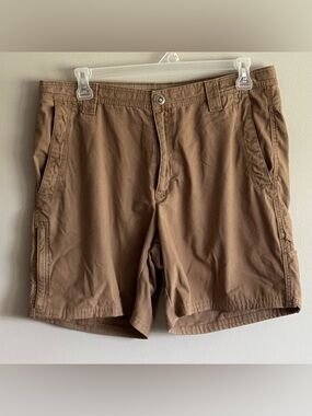 Columbia Omni Shield Advanced Repellent Men's Brown Shorts Size 36